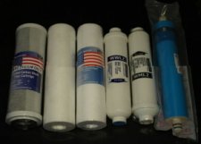Kompletní set náhradních filtrů a membrány pro domácí reverzní osmózu