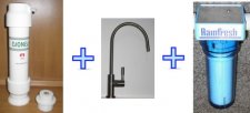 zvýhodněný set: Vodní filtr Dionela FDN 2 s dezinfekční koncovkou pod linku + Přepínač s keramickou kartuší + Mechanický filtr Rainfresh